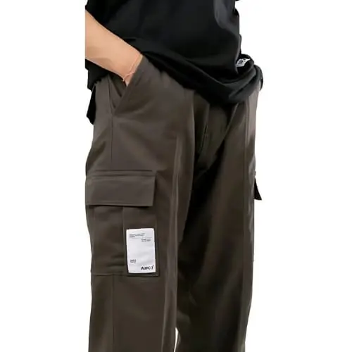 Celana Cargo Komprang Panjang Pria Wanita Streetwear - Korean Style Unisex Elastic Waist CARGO PANTS joker straight 7