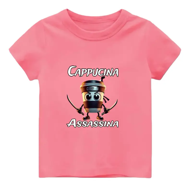 Baju Kaos Distro Anak Anomali Cappucina Assasina / Atasan Anak / Pakaian Kaos Anak Unisex Usia 2-10 thn 5