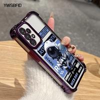 Gambar YWSBFID Casing Hp Untuk Samsung A23 4G A23 5G Case pola Fashion astronaut kasing Kemewahan tinggi Kasus keras ponsel transparan berlapis anti jatuh empat sudut baru Casing - Gaya1, Samsung A23 4G dari YWSBFID MALL Kab. Tangerang 1 Tokopedia