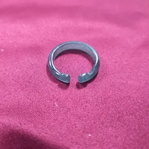 Natural Crystal Ruyi Blue Water Jade ring