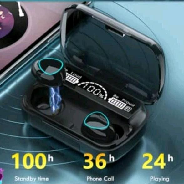 TECH TRILL STORE'S KEDATANGAN TERBARU: M10 TWS EARPHONE NIRKABEL, EARBUD SPORT TAHAN AIR DENGAN MIKROFON & KOTAK PENGISI DAYA 1