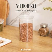 Gambar Dekoruma YUMIKO Toples Bulat Serbaguna / Toples Snack / Toples Cemilan Sedang 1000 ml dari Dekoruma Official Store Kab. Bekasi 1 Tokopedia