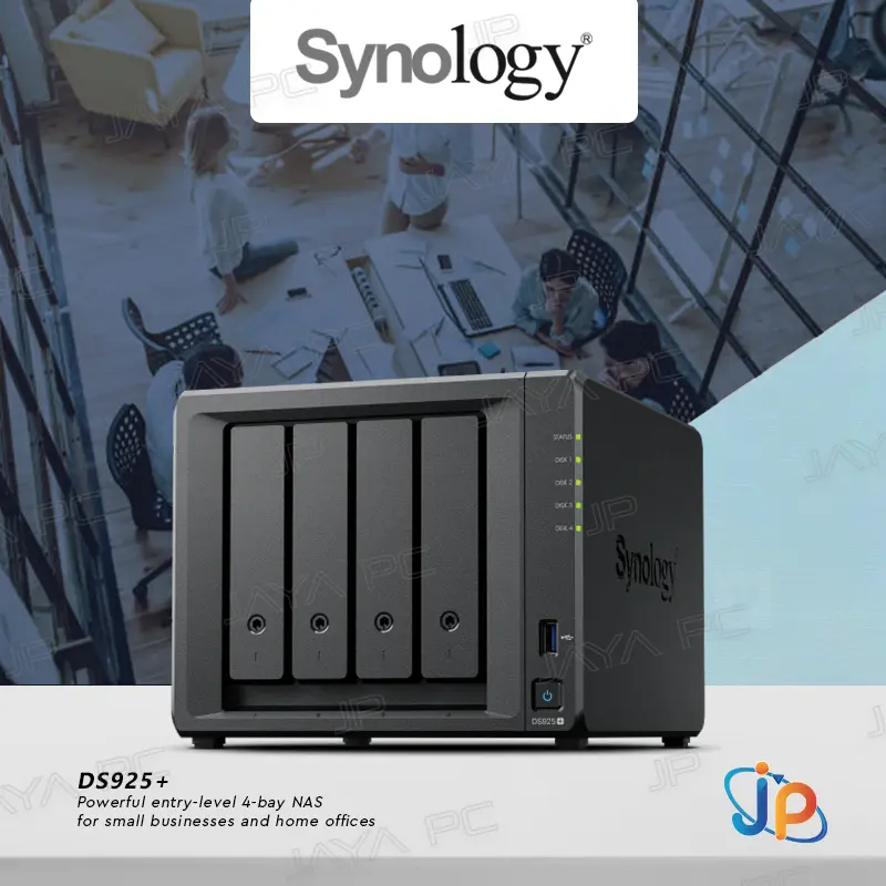 Synology DS925+ 4-BAY NAS Server External Storage AMD Ryzen V1500B