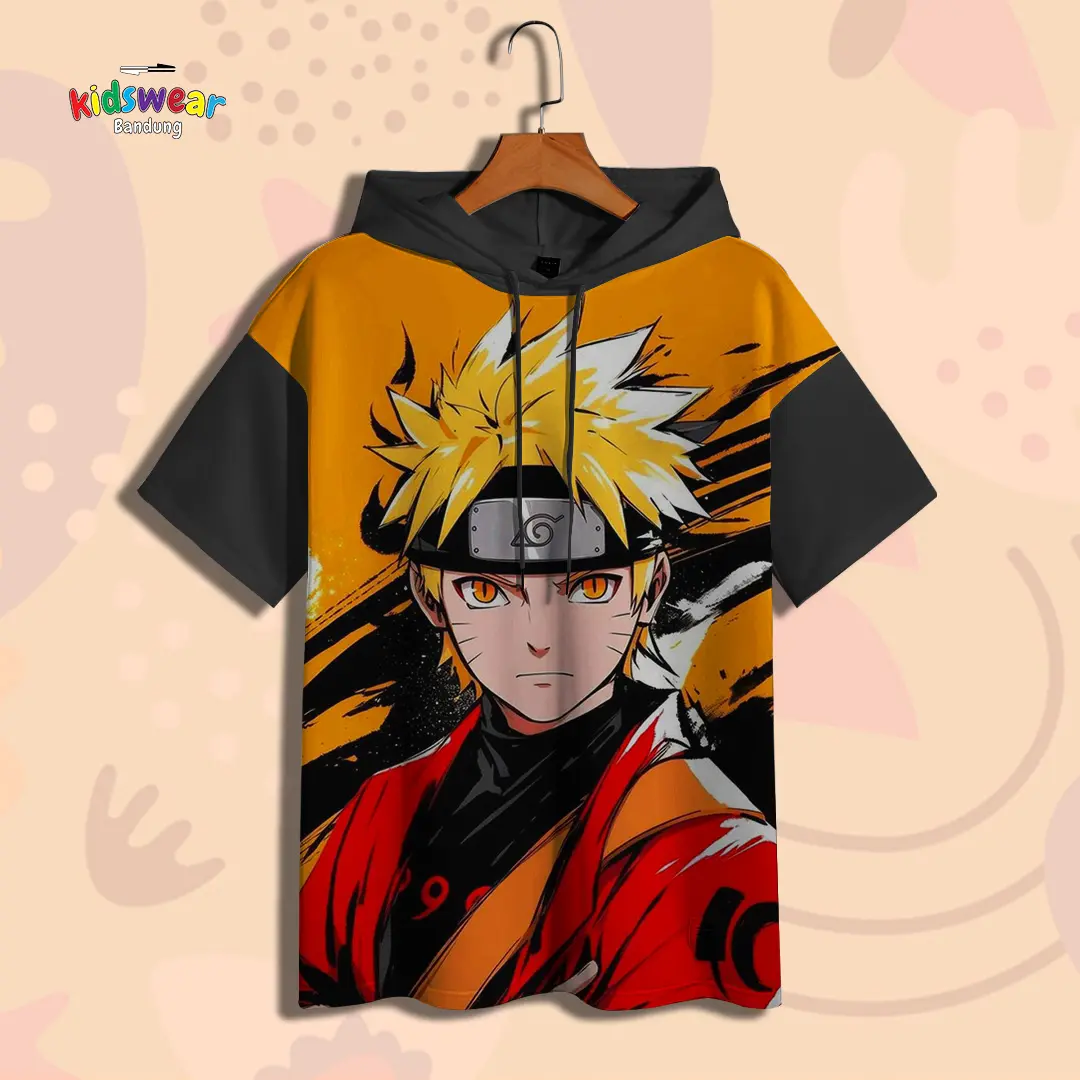 Kaos Hoodie Anak ANIME NARUTO  Baju Anak ANIME NARUTO  3D Printing Untuk Umur 1-12 Tahun G10