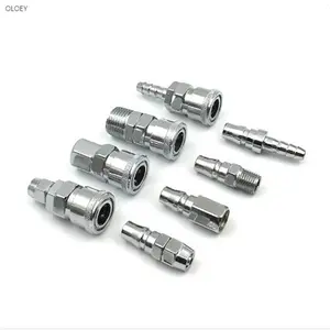 PAKET 8 PCS Quick Coupler Nepel Sambungan Selang Angin Kompresor Paket SP/SF/SH/SM/PP/PF/PM/PH Set TERMURAH