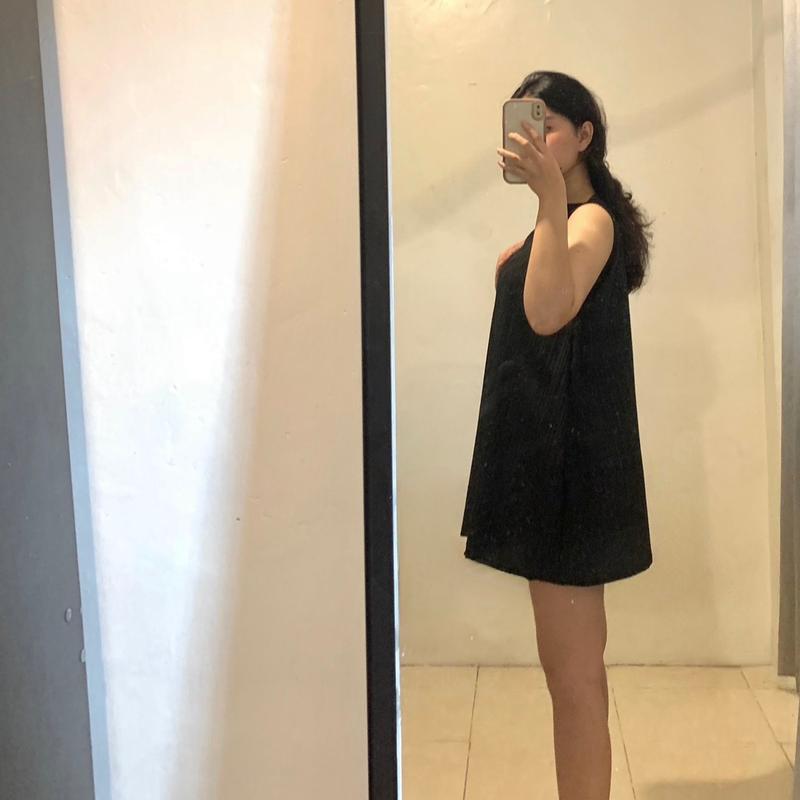 Mini Dress A Line Boat Neck Casual Simple 1