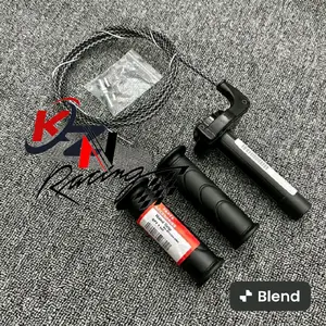 (Paketan) Gas Spontan Yz Plus Kabel Gas Serat Carbon Lengkap Grip H0nda/Y@maha Universal Semua Motor Bisa Motorcycle