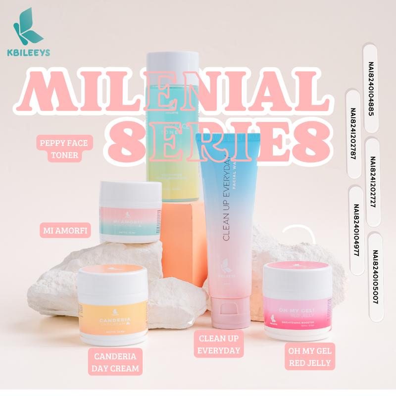 KBILEEYS PAKET MILENIAL UNTUK KULIT NORMAL,BERFLEK Mencerahkan Wajah 0