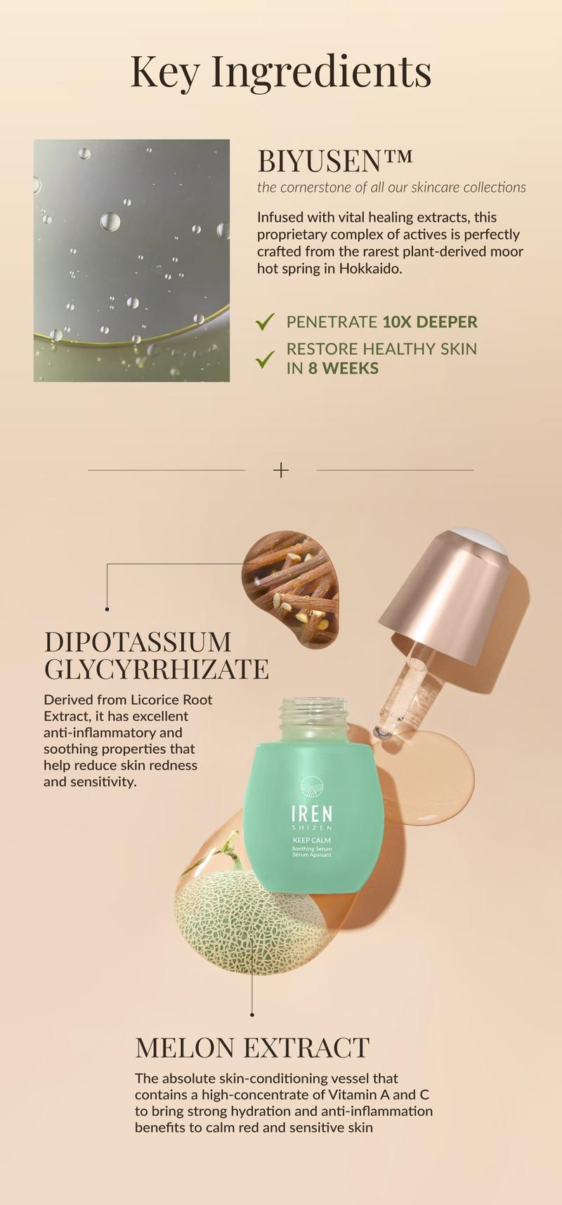 Product Introduction of KEEP CALM Soothing Serum: Melon Extract + Dipotassium Glycyrrhizate 20ml 11