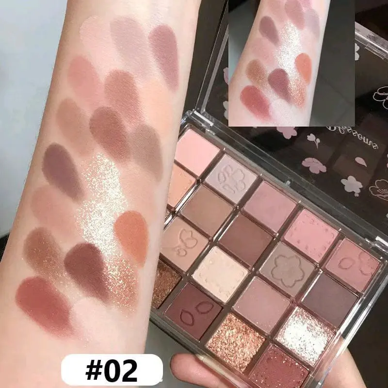 055 EYESHADOW HIGHLIGHTER 20 WARNA DAN TAHAN LAMA Bronzer 4