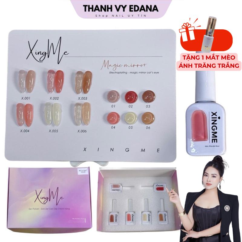 [TẶNG 1 MM ÁNH TRĂNG] Sơn thạch đục XINGME 6 màu cao cấp tặng kèm bảng màu