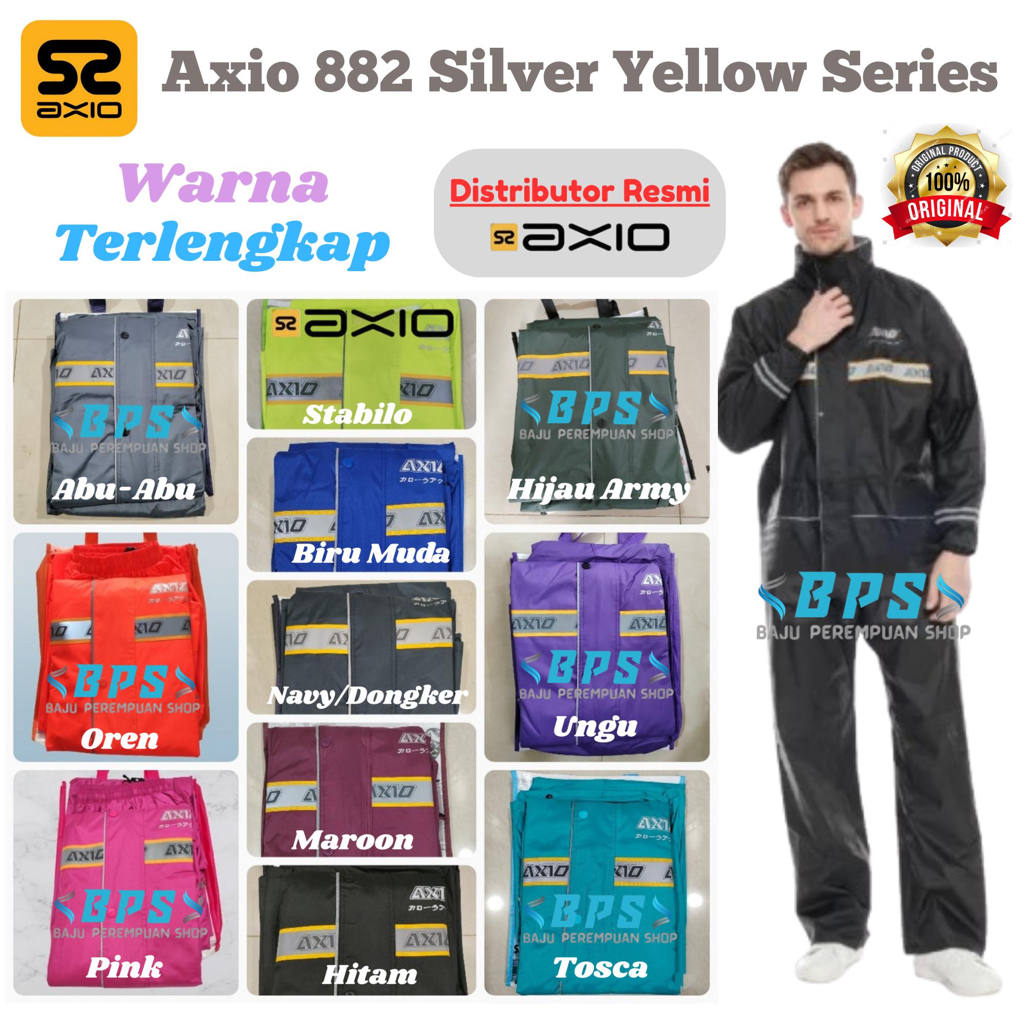 Jas Hujan Axio 882 Original Setelan Baju Celana/Mantel Mantol Raincoat Ujan Stelan Jaket Jas Hujan Axio 882 Original Setelan Baju Celana/Mantel Mantol Raincoat Ujan Stelan Jaket