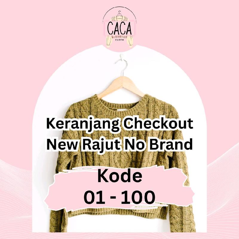 New Rajut & Cardigan Wanita Premium No Brand Atasan Outer Tebal Baju Motif Sweater 0