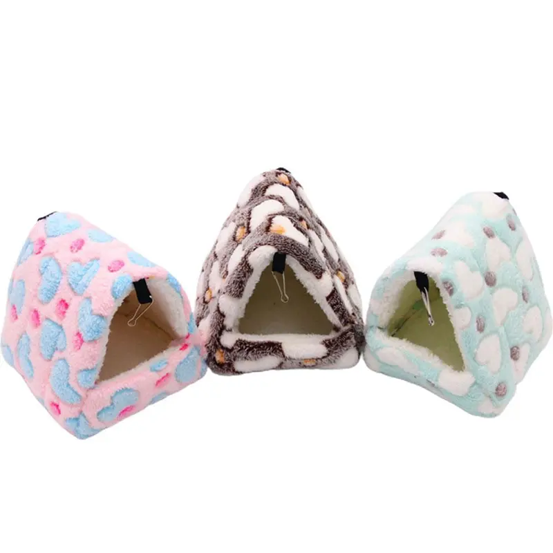 Túi Ngủ Cotton Cho Hamster, Tổ Sóc, Vẹt Đuôi Dài, Thoải Mái, Ấm Áp, An Ninh, Tam Giác 7