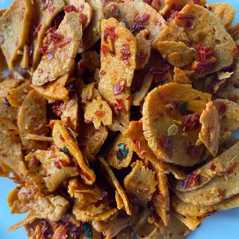 Basreng koin Chili Oil (renyah)  Food Pedas