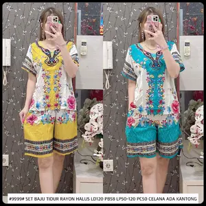 #9999 SET BAJU TIDUR BATIK HP LD120