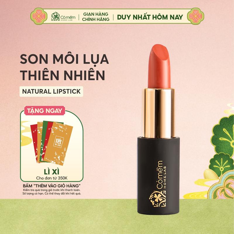  Son Môi Lụa Diễm Mềm Mịn Mướt Môi Cỏ Mềm 4g Cosmetic Nữ Mỹ Phẩm Trang Điểm 