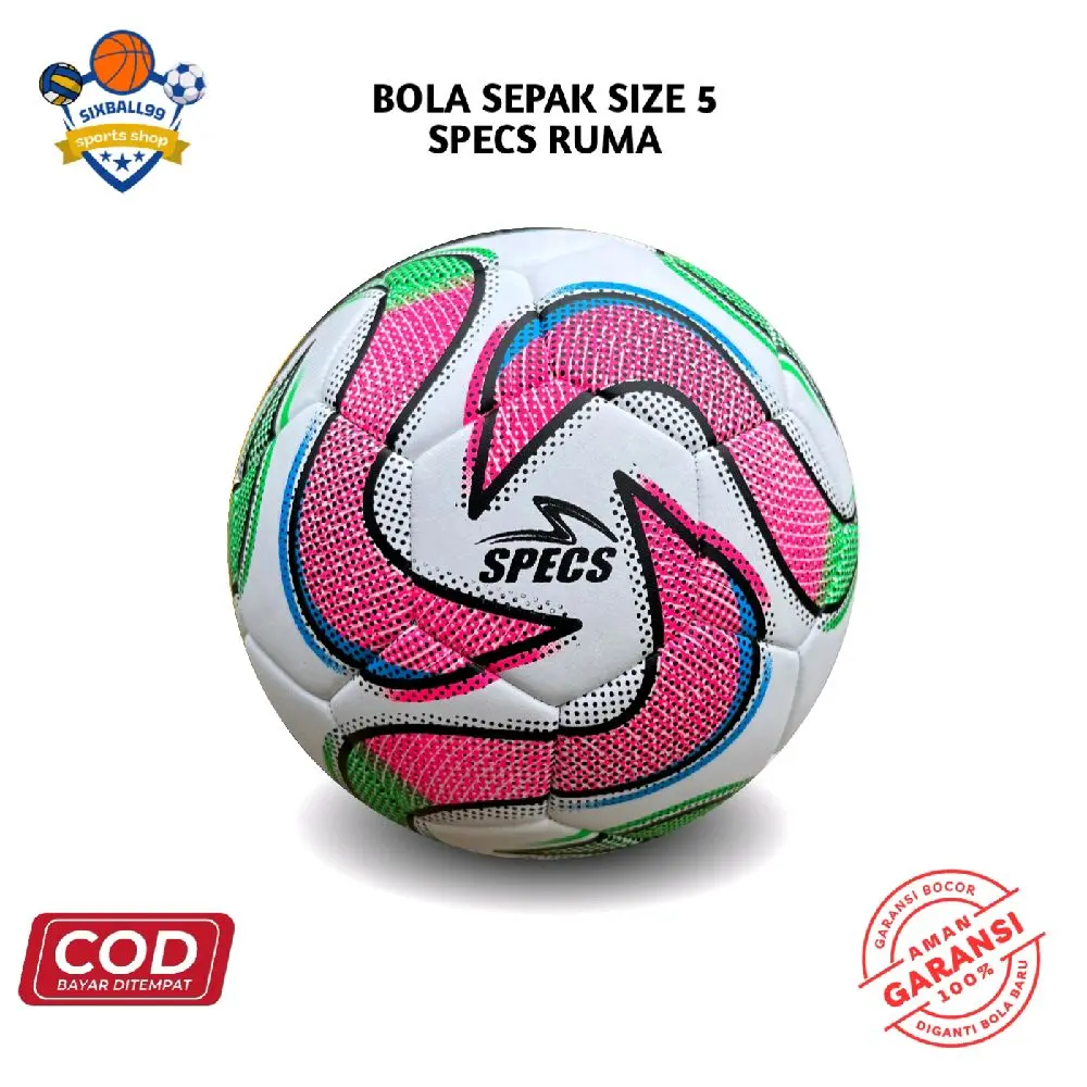 BOLA SEPAK SPECS RUMA BOLA SEPAK JAHIT MESIN SIZE 5 BALL OUTDOOR