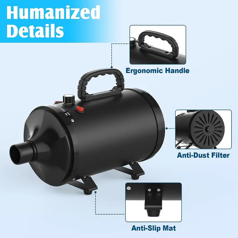 HEAN Pengering Bulu Kucing Anjing Hair Dryer for Pets Fast Blow 2800W - ZF-YC-C-04 Terbaru 1