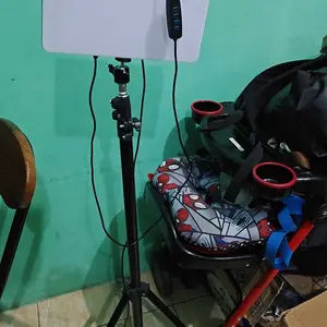 Lampu Foto 11inch Led Lampu Lighting Lampu Sorot Lighting Studio+Tripod Lampu Konten Kreator Lighting Studio Lampu Live Vlog