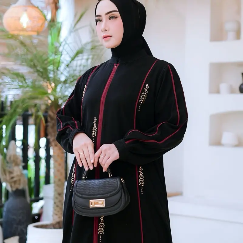 Hinayah Dress Big size Abaya Big size A018 Gamis Wanita Muslim Panjang