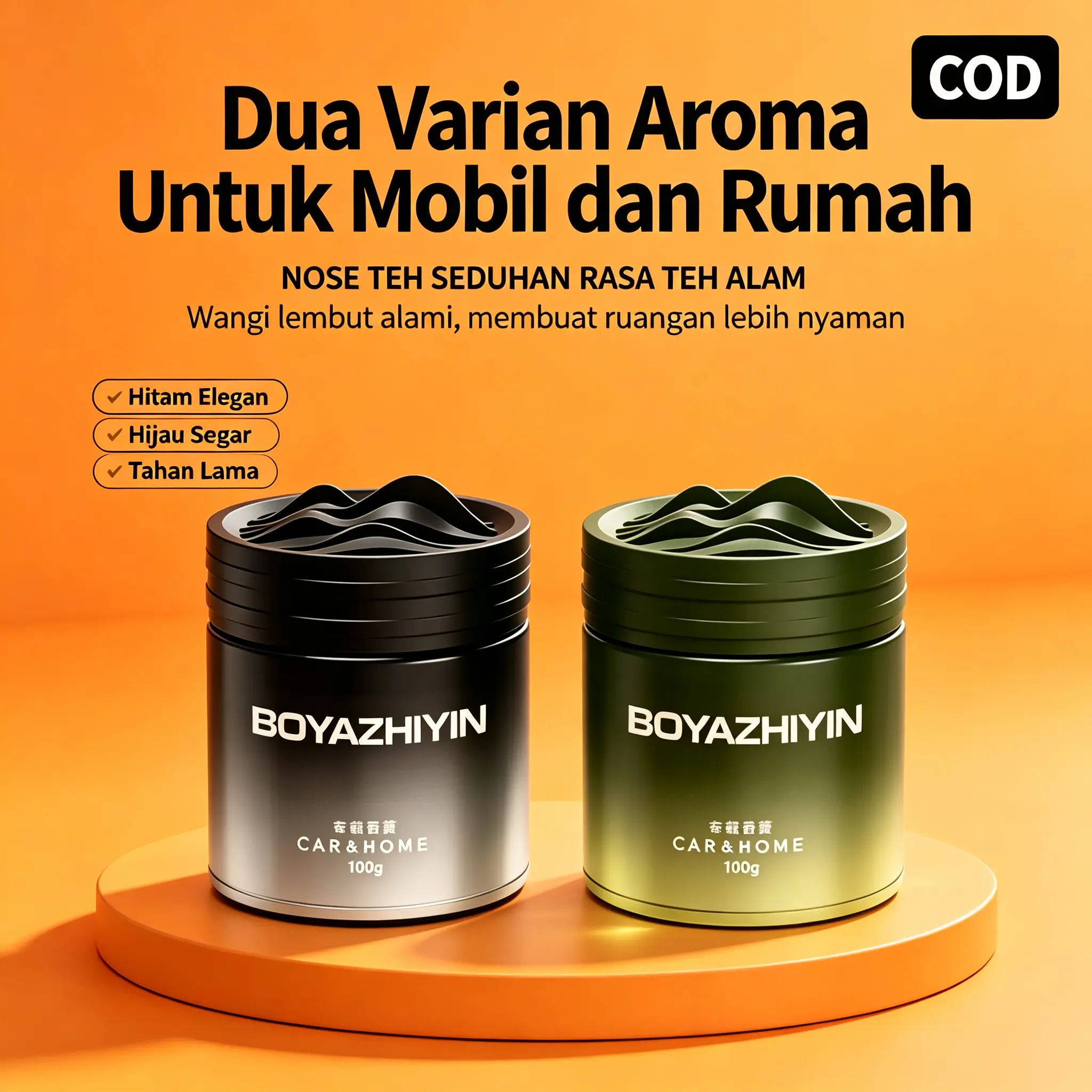 Parfum Mobil Padat Bentuk Mountain Kemasan Kaleng Berat 100 Gram Aroma Bunga Lily Pengharum Ruangan Tanaman Herbal Bikin Kabin Mobil Wangi Alami untuk Pria dan Wanita Aktif saat Touring Mobil Jarak Jauh no Ribet Praktis bisa COD Sekaligus