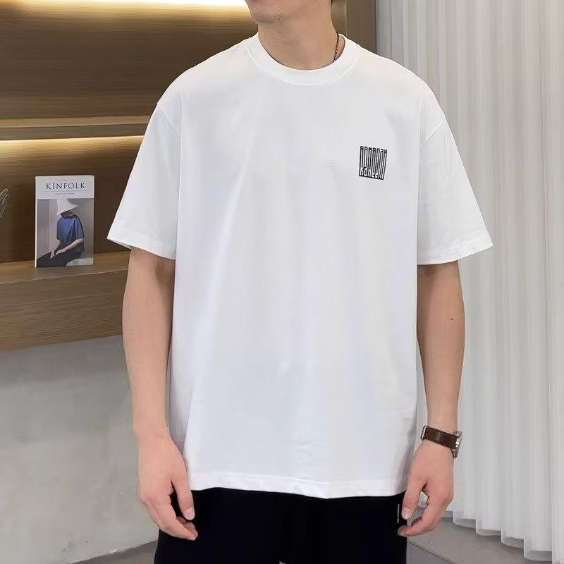 Product Introduction of Hong Kong Style Short Sleeve T-shirt Men's Summer Loose Ins Fashion Brand Men's Tops Boys Clothes Half Sleeve T-shirt Men's 5