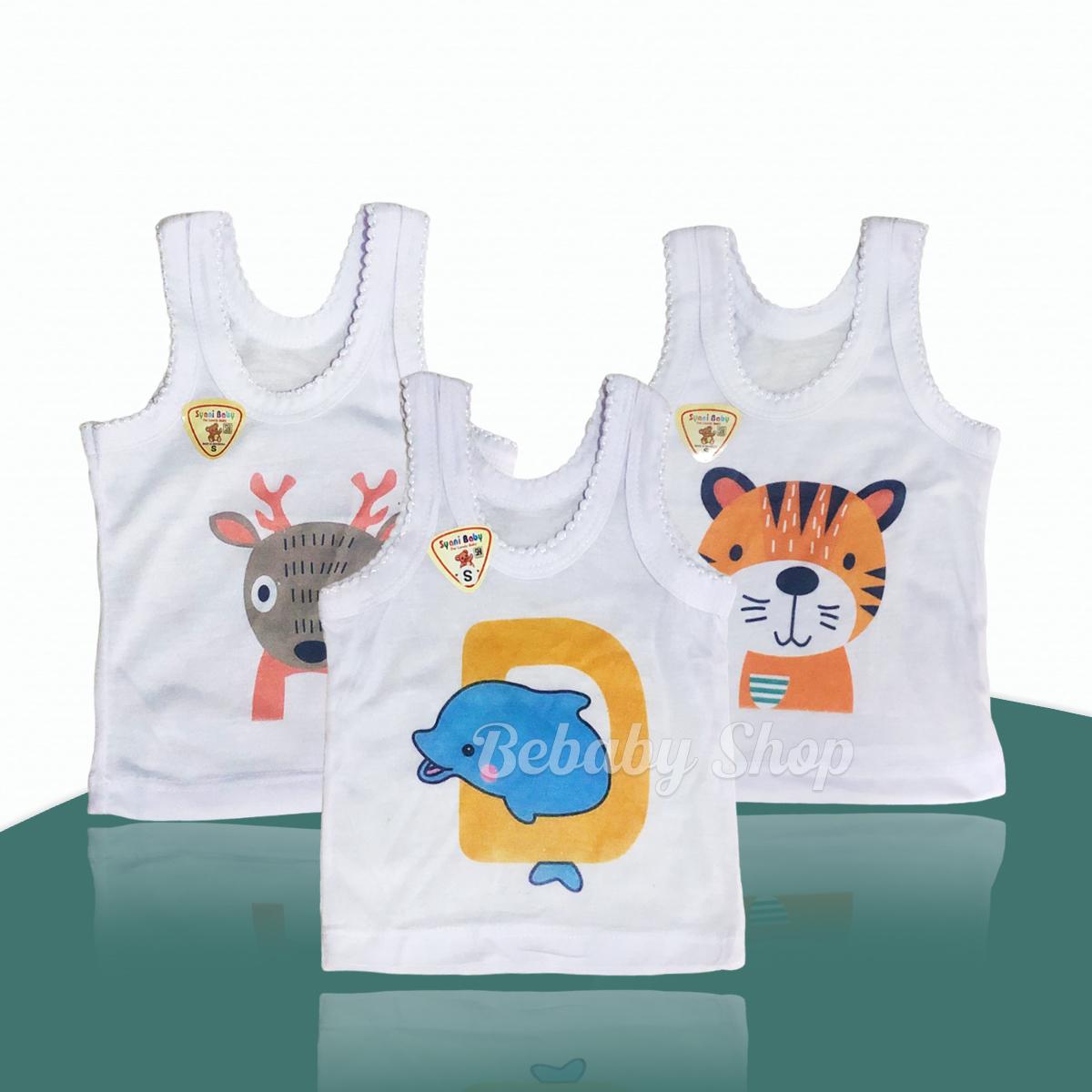 3pc Singlet Anak Bayi Syani Baby Seri LABUBU Motif Putih & Warna Kaos Dalam Bayi Newborn S M L XL 3L 3pc Singlet Anak Bayi Syani Baby Seri LABUBU Motif Putih & Warna Kaos Dalam Bayi Newborn S M L XL 3L