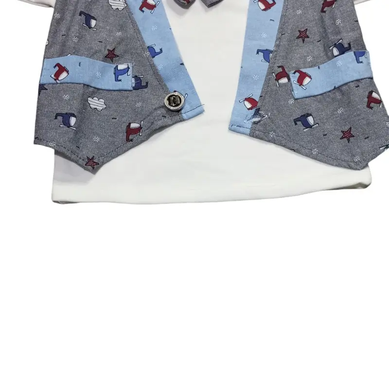 Stelan Rompi Cowok Usia 6-12 Bulan Korean Look - Fashion 0
