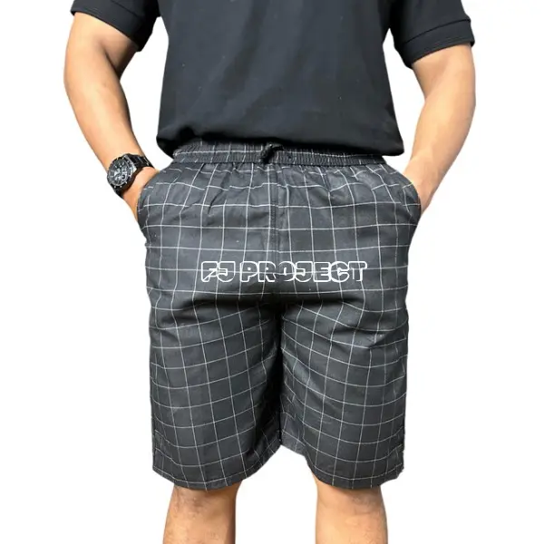 TARTAN PANTS 100rb dapat 4pcs Celana Pendek Pria Dewasa Distro Motif Kotak Trendy Casual Santai 5