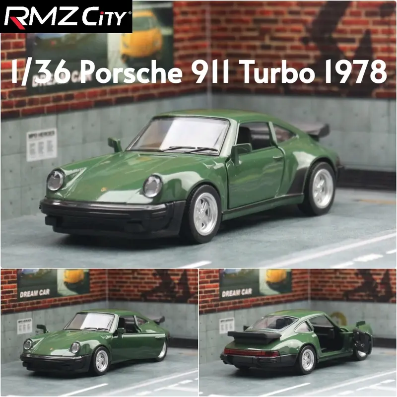 Mô Hình Xe Đúc Khuôn Cổ Điển Mini, RMZ CiTY, Porsche 911 Turbo 1978, Chất Liệu Kim Loại Hợp Kim Đúc Khuôn, Kích Thước Thu Nhỏ, Quà Tặng Bộ Sưu Tập Lùi, Thích Hợp Cho Bé Trai Và Trẻ Em, Tỷ Lệ 1: 36 6