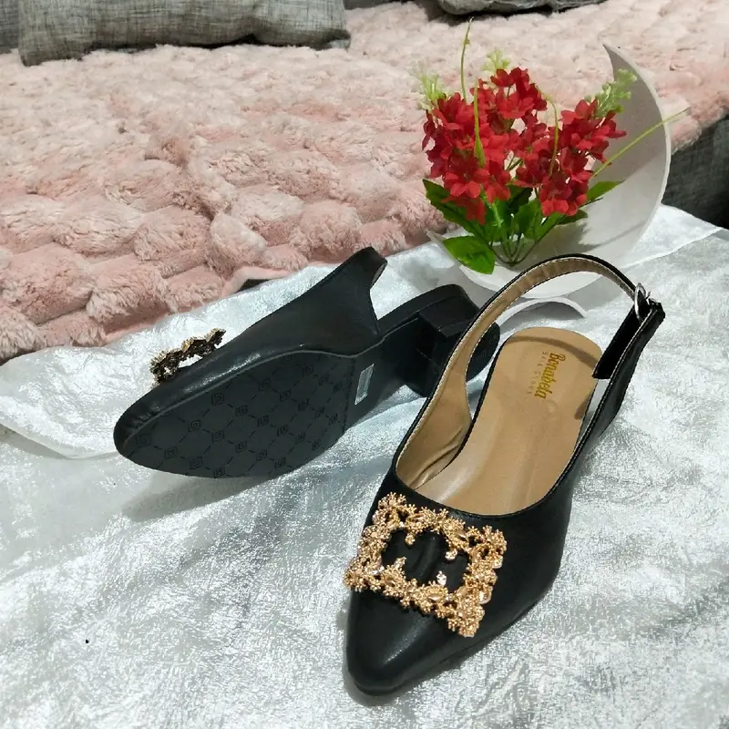 sepatu sandal wanita cocok hig hells 3cm ms 07 6