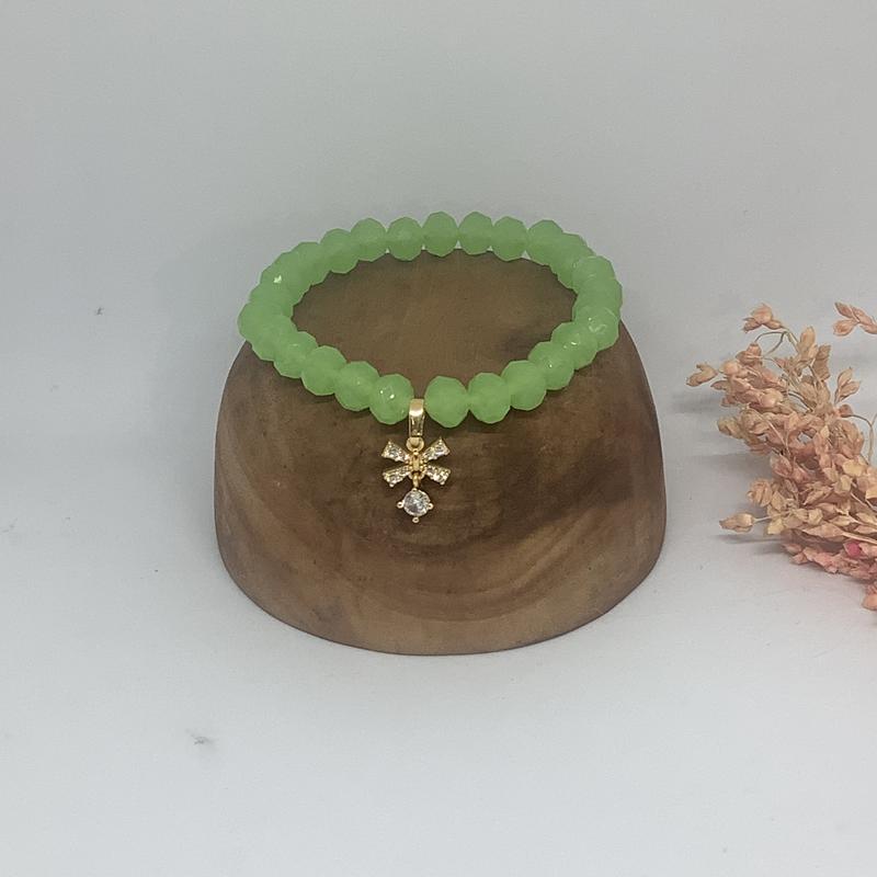Product Introduction of Gelang Crystal Pita Diamond Berlapis Emas Manik-Manik Gelang Batu Cantik Kekinian - Gelang Premium Quality - CC18 40