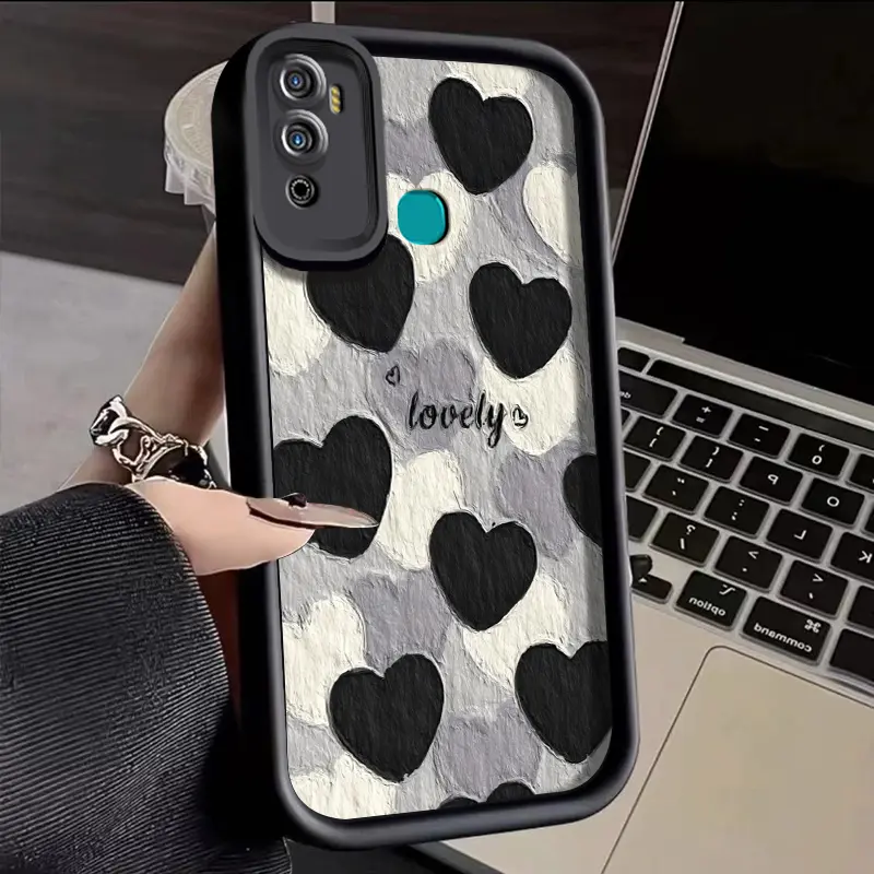Casing Hp Untuk Infinix Hot 11 Play Hot 10 Play Hot 9 Play Case Casing ponsel pola cinta HP ponsel kasing lembut trendi baru Softcase pelindung silikon Kesing