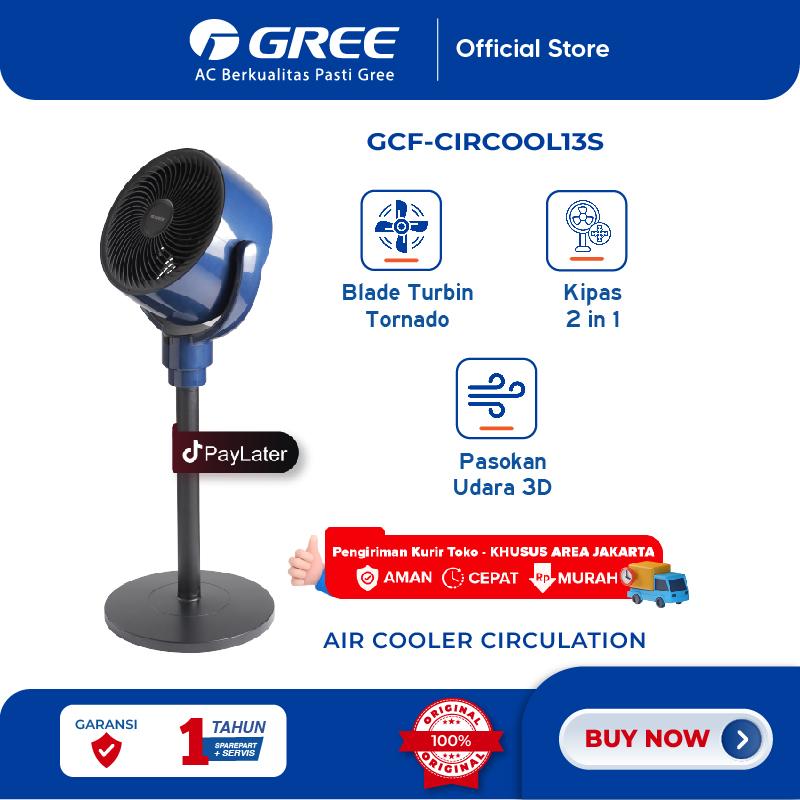 GREE - Air Circulation Fan - Swing Otomatis - 2in1 Kipas Meja dan Lantai- GCF-CIRCOOL13S 1