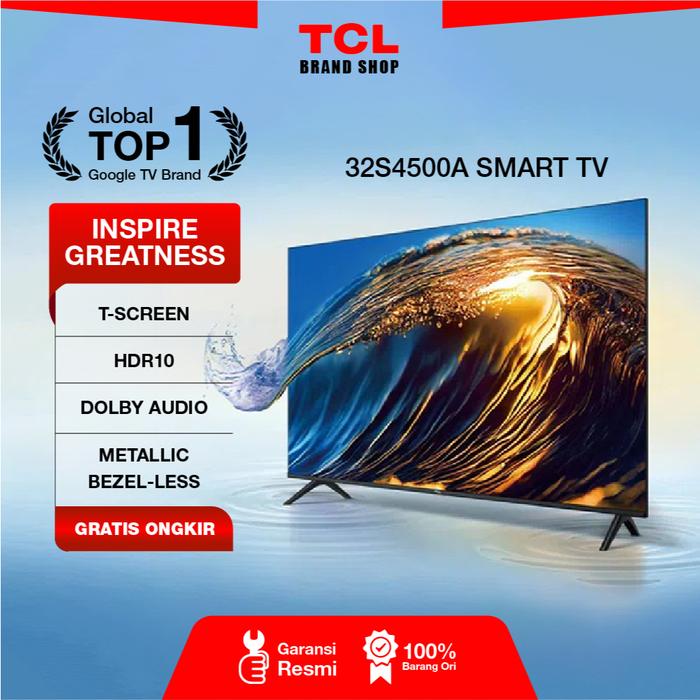 Promo TCL 32 Inch LED Android TV - 32S4500A - Google Assistant ...