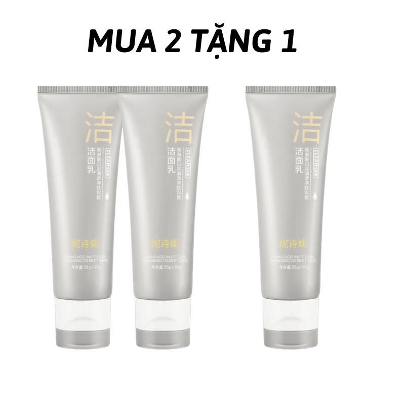   MUA 2 TẶNG 1  SỮA RỬA MẶT DẠNG ỐNG ĐÔI CHỨA SỮA VÀ BÙN KHOÁNG NISHINI Skincare Dưỡng Da 100g 
