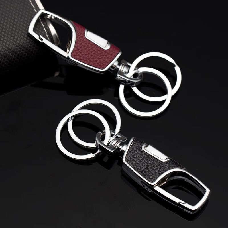 Gantungan Kunci Keychain Mobil Motor Rumah BAHAN KULIT DOBEL RING 0