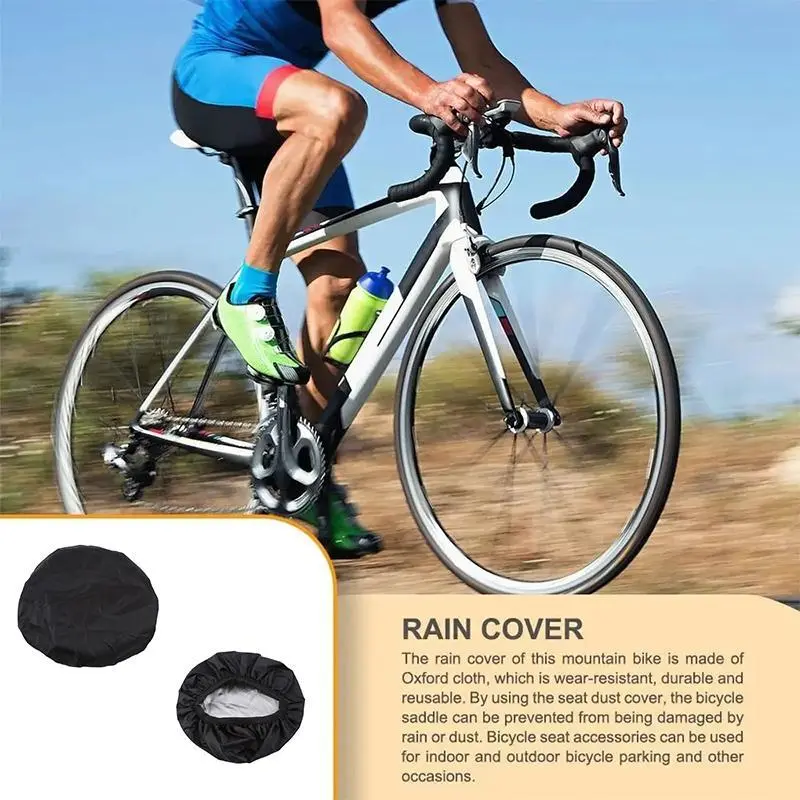 [Sports Life Outdoor Shop]1PC Bike Seat Waterproof Rain Cover And Dust Resistant Bicycle Saddle Cover Outdoor Bike Seat Cover Bike Seat Rain Cover Riding Socket