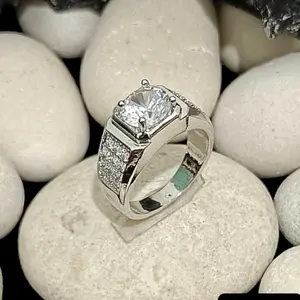 Cincin batu cimay murah bahan titanium pria maco