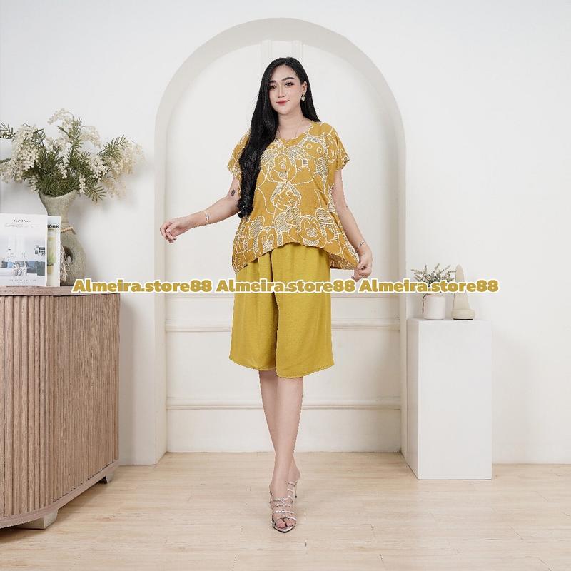 Product Introduction of Setelan Pendek Mickey Rayon Crinkle 3
