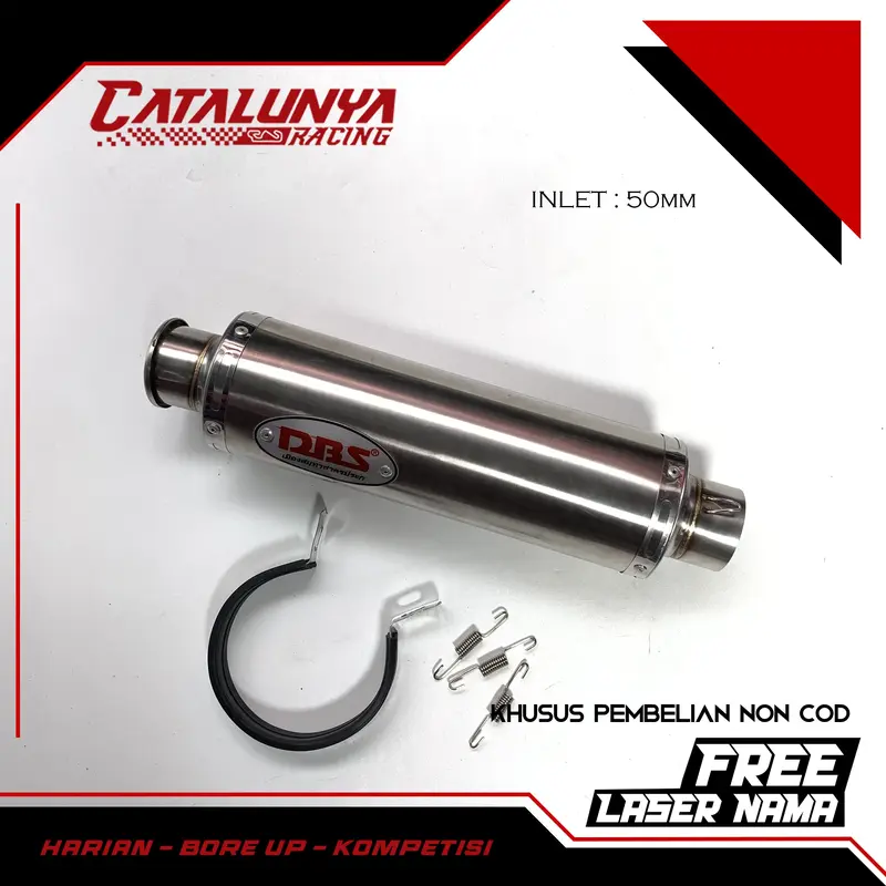 DBS Silencer Knalpot Racing Diameter 50 mm Universal 0