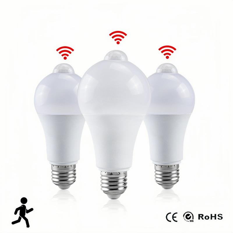 Product Introduction of E27 motion sensor LED bulb 12W ultra bright yellow light automatic switch human infrared sensing bulb Suitable for garage corridors, staircases, bathrooms, storage rooms, induction lighting 13