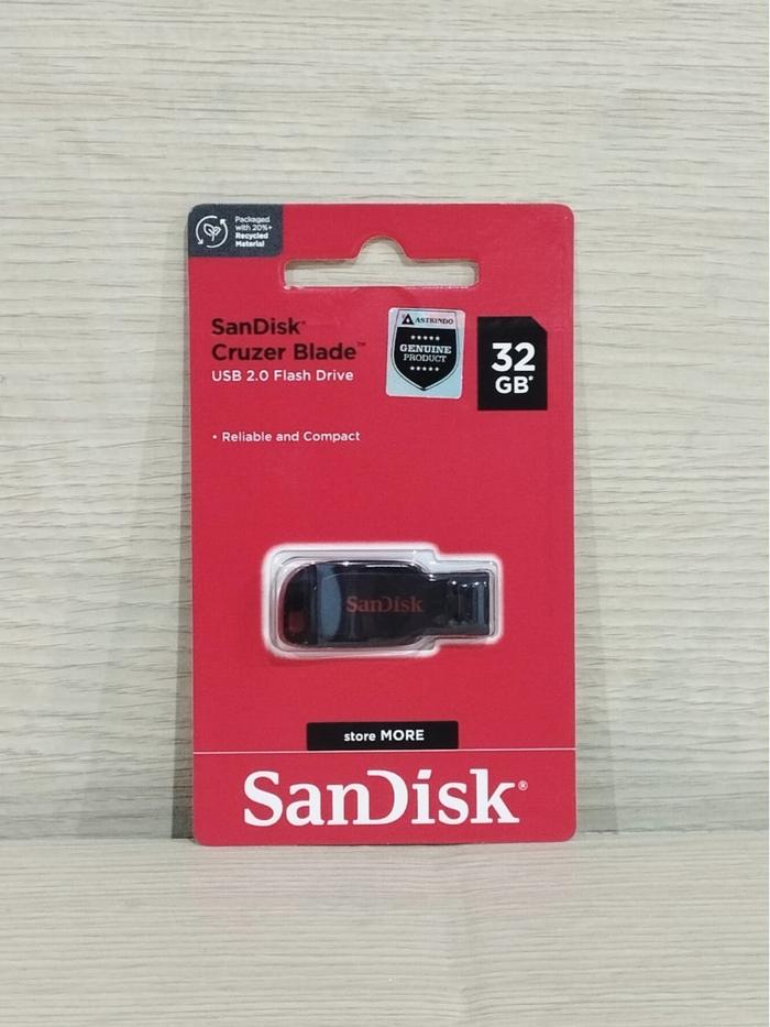 Gambar 10 PCS Sandisk FlashDisk USB 2.0 Cruzer Blade 32GB dari Cemara Mas Indah Kota Administrasi Jakarta Barat Tokopedia
