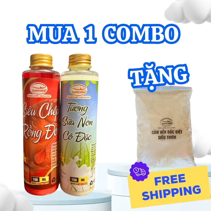COMBO Siêu Chép - Mồi câu cá Hùng Vương 0