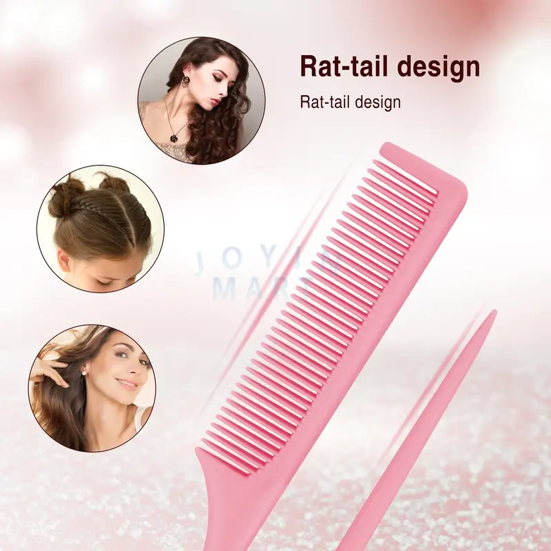 Sisir Sasak Blow Lancip Salon Rambut Sisir Plastik / Sisir Lancip Rambut Panjang / Sisir Sasak Warna / Warni Sisir lancip Rambut / Sisir Rambut Sasak 6