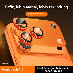 Sesuai untuk iPhone 17 Pro Max Pelindung Logam Lensa Kamera IP 17 Air Filem Perlindungan Bersepadu