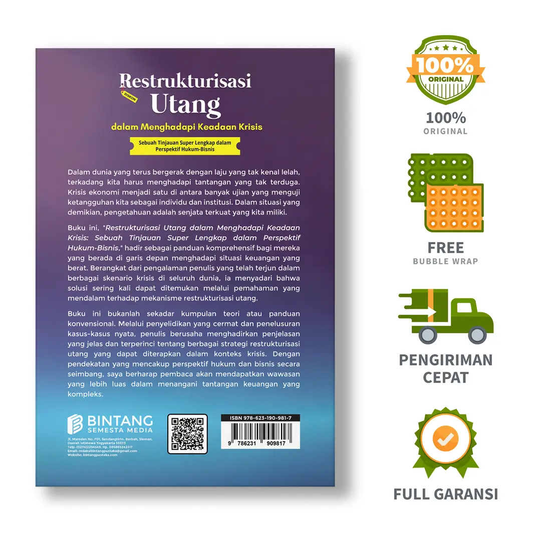 Restrukturisasi Utang dalam Menghadapi Keadaan Krisis: Sebuah Tinjauan Super Lengkap dalam Perspektif Hukum-Bisnis - Bambang Wiweko, S.H., M.H.