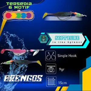 Umpan Mancing Casting Softlure Padlle tail