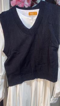 Product Review of Belleza outlet Baju Atasan Wanita Rajut Korean Style Vest crop Blouse Atasan Wanita from R**l 0